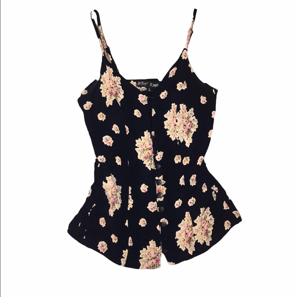 Floral Betsy Johnson tank top